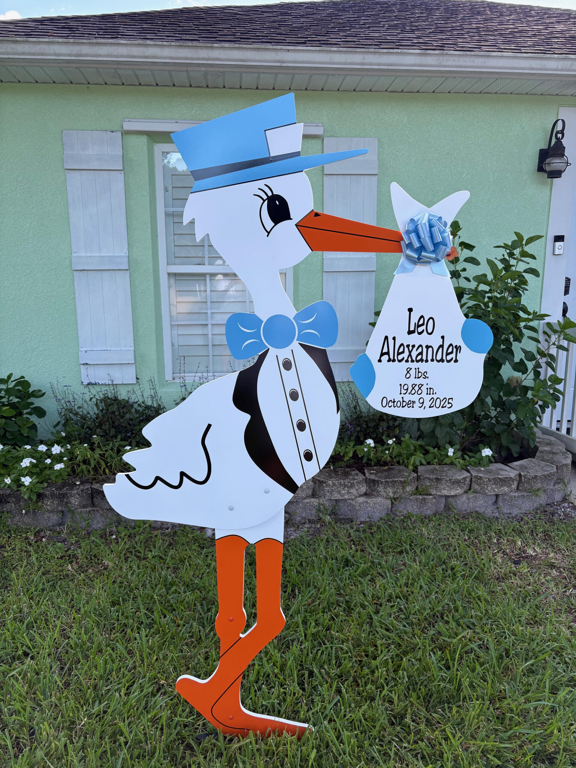 Baby Announcement Yard Sign in Jupiter, FL