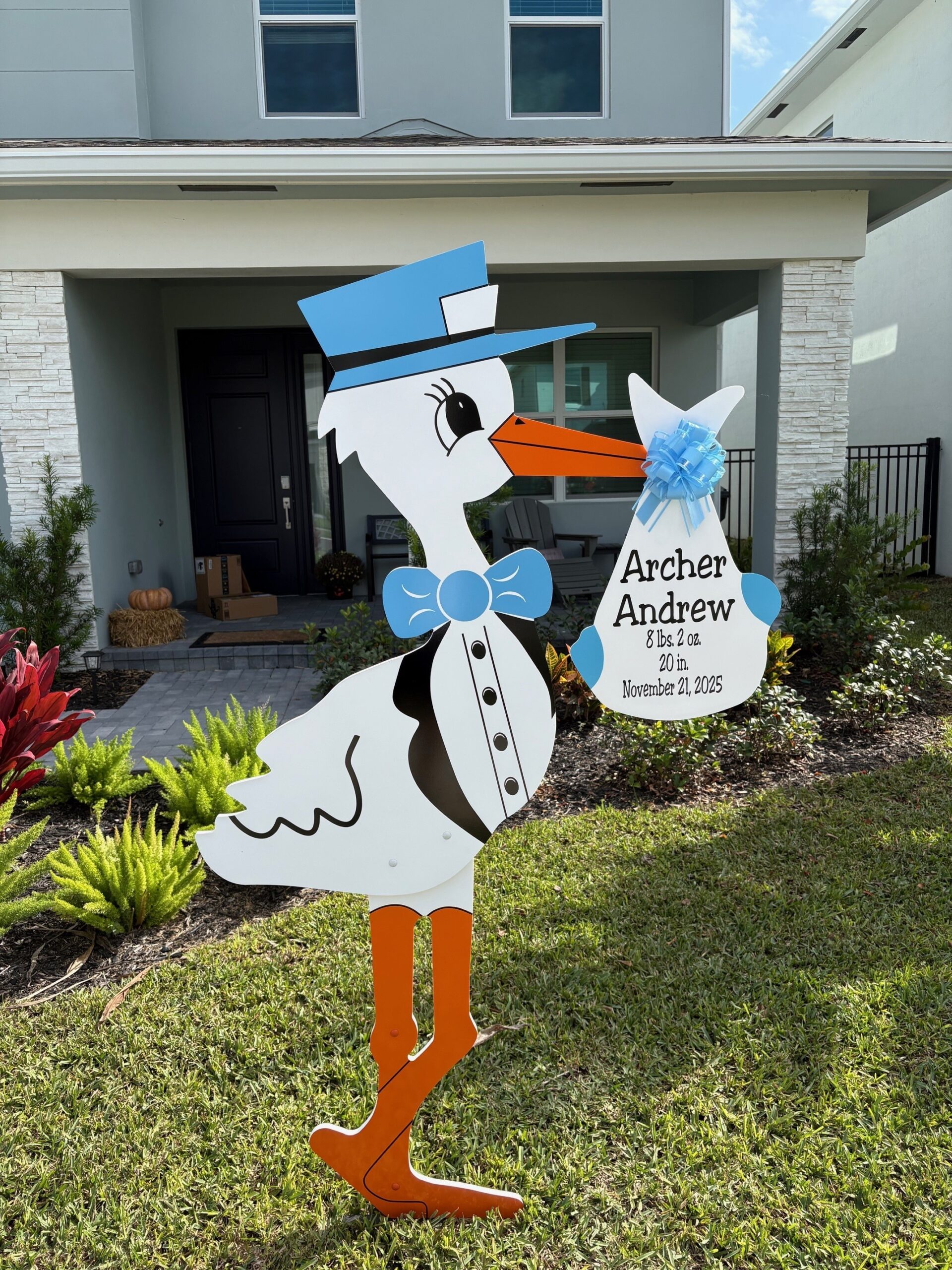 Stork Yard Sign Rental In Palm Beach Gardens, FL