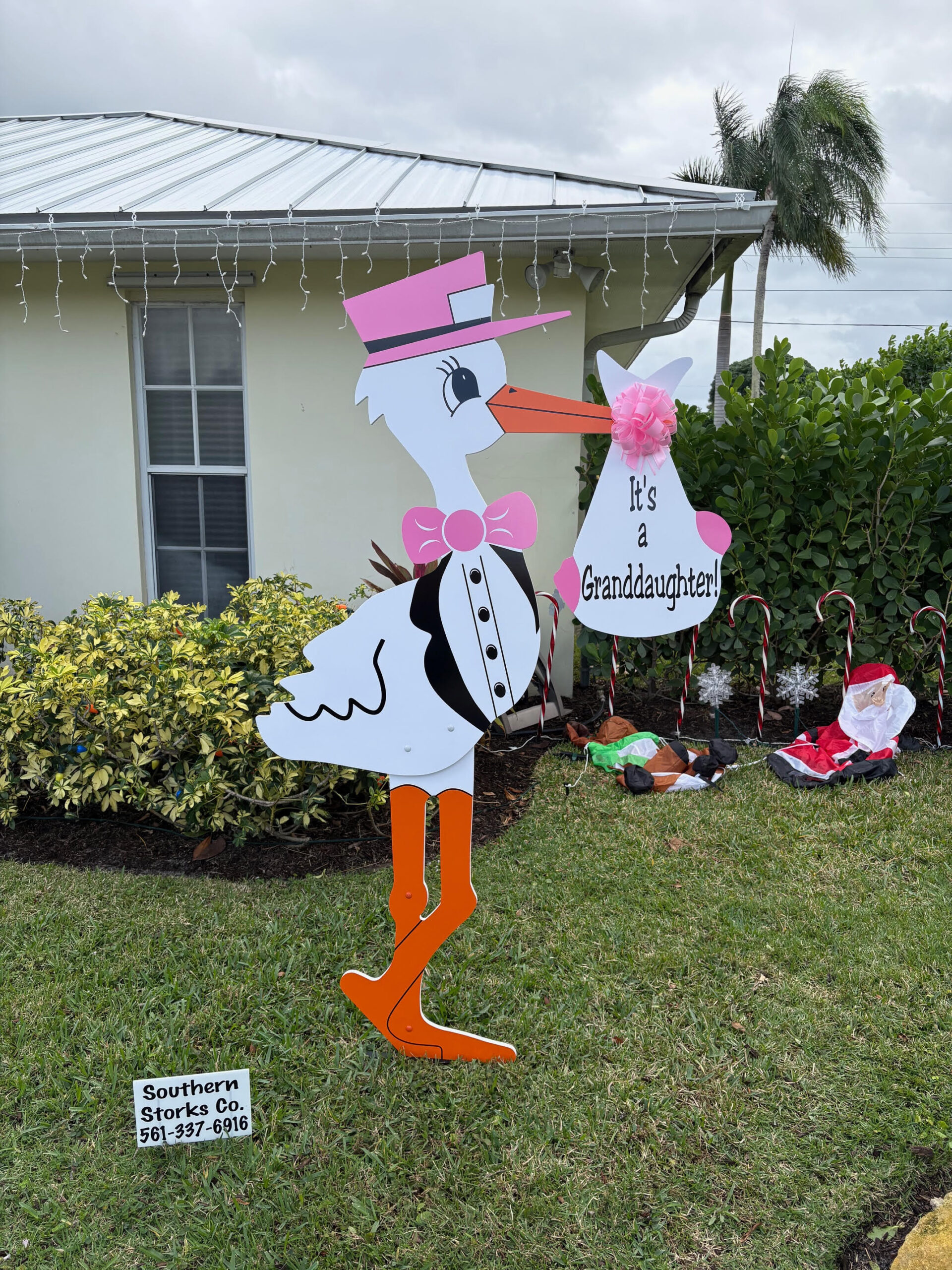 Welcome Home Baby Stork Sign in Lake Worth, FL