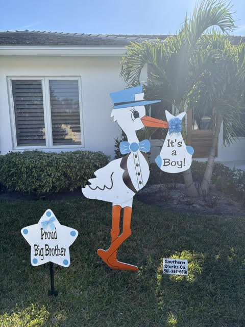 It’s A Boy Stork sign in lake worth, fl